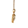 dangling pendant light green quartz and diamond halo pendant 14k yellow gold