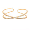 Memoire Diamond Crisscross Flexi - X - Cuff Bracelet 18 Kt Yellow Gold 1.48 ctw | Blacy's Fine Jewelers Blacys Vault