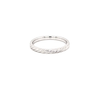 rope stackable wedding band 18k white gold 2mm wide