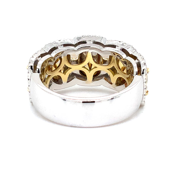christopher designs l'amour crisscut®  fancy yellow diamond  ring