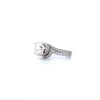 danhov abbriccio custom eternity platinum swirl design 2.03ct round diamond ring set with gia grading report
