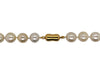 cultured natural golden and white south sea pearls 10 - 11 mms  16 inches with magnetic twist clasp
