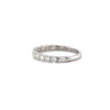 open round brilliant cut diamond stackable band 0.55ctw 14k white gold