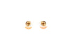 south sea natural golden pearl earrings 10 mm in 14 kt yellow gold