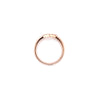 stackable "v" shaped diamond band set in 14 kt rose gold  0.10 cts t.w.