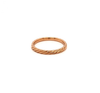 rope stackable wedding band 18k rose gold 2mm wide