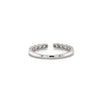 open round brilliant cut diamond stackable band 0.55ctw 14k white gold