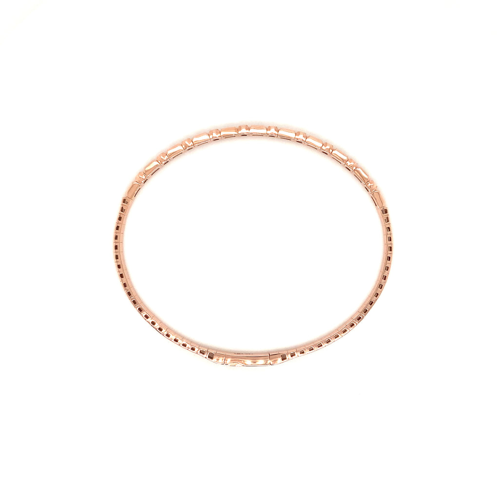 flexi diamond bracelet 0.38ctw set in 14kt rose gold.