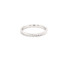 rope stackable wedding band 18k white gold 2mm wide