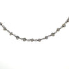 labradorite beaded opera length chain wire wrapped in sterling silver