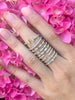 open round brilliant cut diamond stackable band 0.25 ctw 14k rose gold