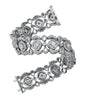 christopher designs crisscut® diamond lace beyaz bracelet 18k white gold