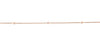 diamond chain 36" long in 14 kt rose gold  18 diamonds = 0.44 cts t.w.
